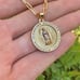 Virgem de Gadalupe Paper Clip Chain 18 Youth Necklace 14K GF Cadena Oro Jóvenes
