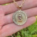 Virgem de Gadalupe Paper Clip Chain 18 Youth Necklace 14K GF Cadena Oro Jóvenes