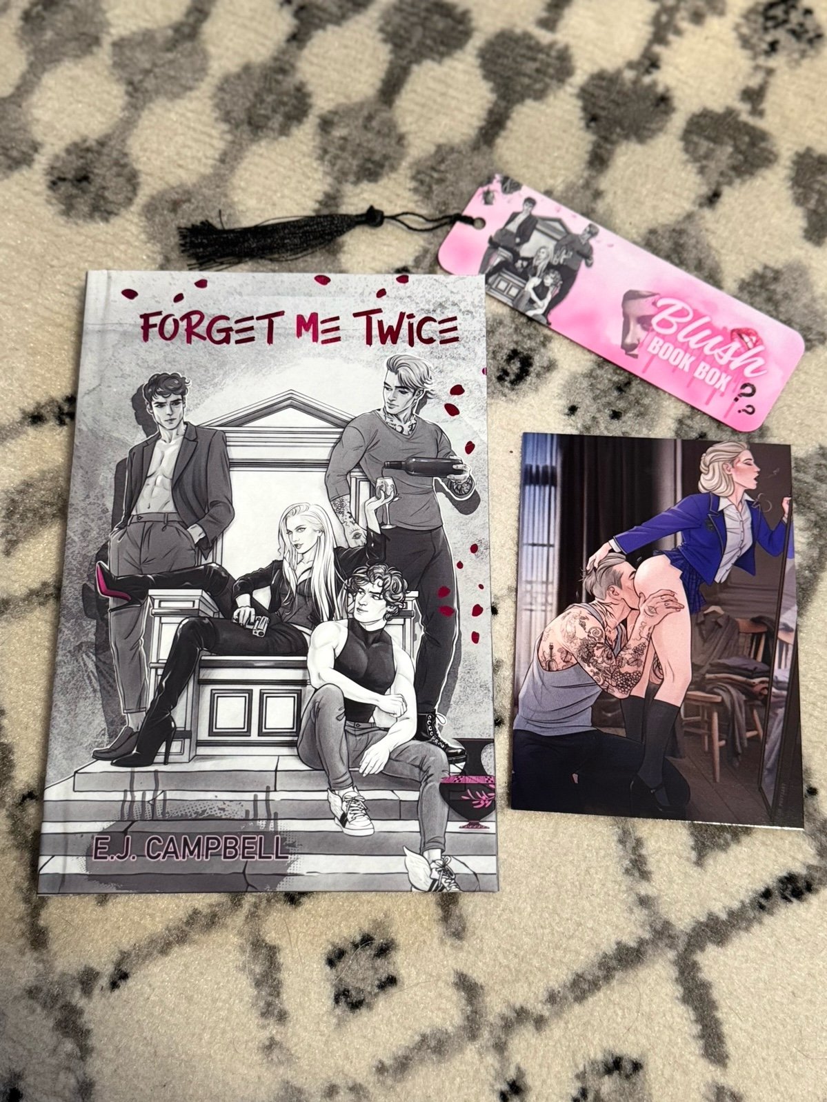 Forget Me Twice by EJ Campbell blush book box special editions hardcover signed