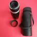 Petri 1:4 F200mm C.C Auto # 622542 Camera TELEPHOTO LENS w/ Shade & CASE Euc