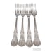 Reed & Barton KINGS Dinner Forks, Set of 4 Vintage Silver Plated Flatware