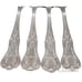 Reed & Barton KINGS Dinner Forks, Set of 4 Vintage Silver Plated Flatware
