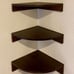 New Corner Shelf Wall Mount, Set of 3 Floating Shelves for Storage and Display