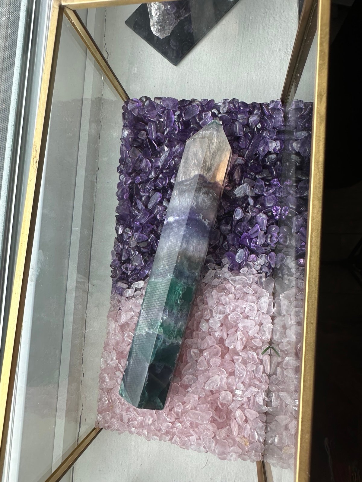 Phenomenal Rainbow Fluorite Wand Point