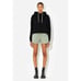 John Elliott Women's Villain Cropped French Terry Side Zip Hoodie Sweatshirt