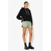 John Elliott Women's Villain Cropped French Terry Side Zip Hoodie Sweatshirt