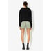John Elliott Women's Villain Cropped French Terry Side Zip Hoodie Sweatshirt