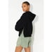 John Elliott Women's Villain Cropped French Terry Side Zip Hoodie Sweatshirt