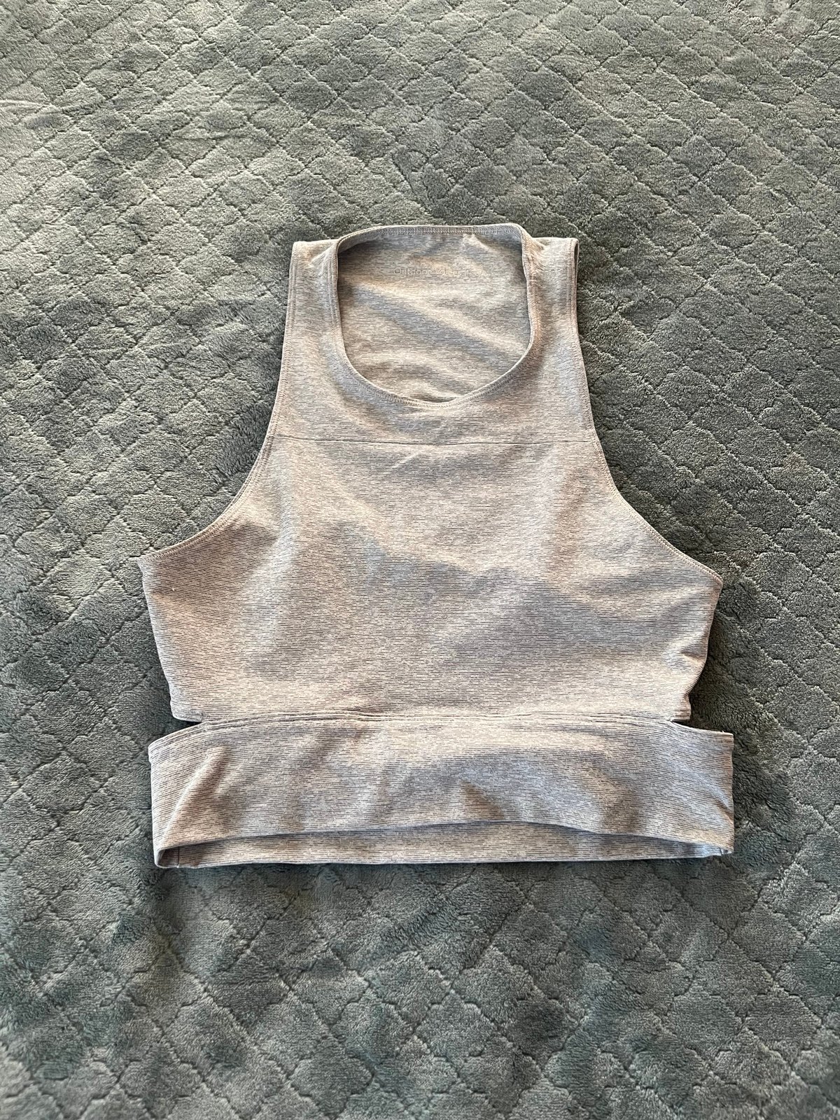 Outdoor voices, Gray sports bra cropped top