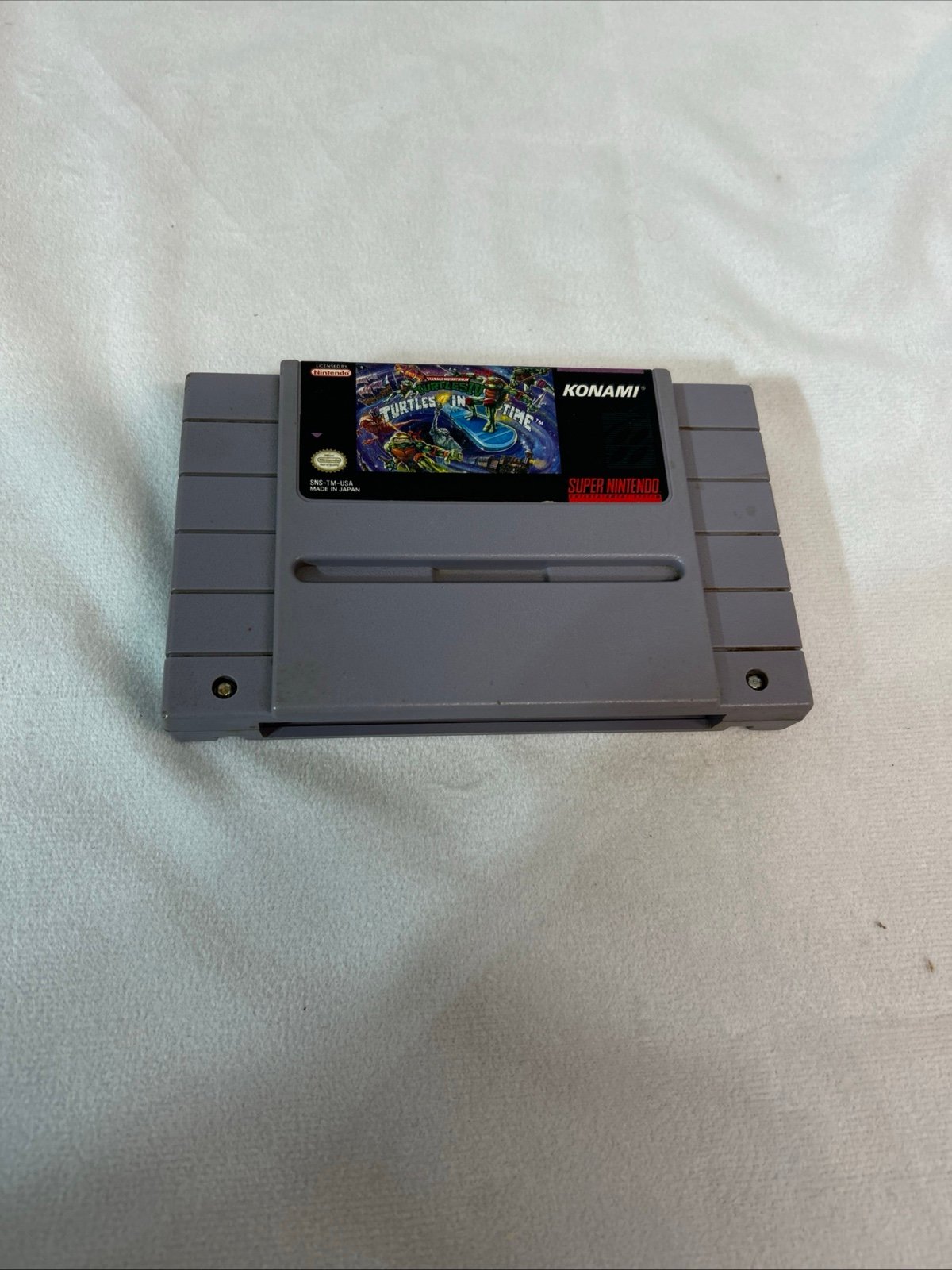 SNES TMNT turtles in time cleaned and working