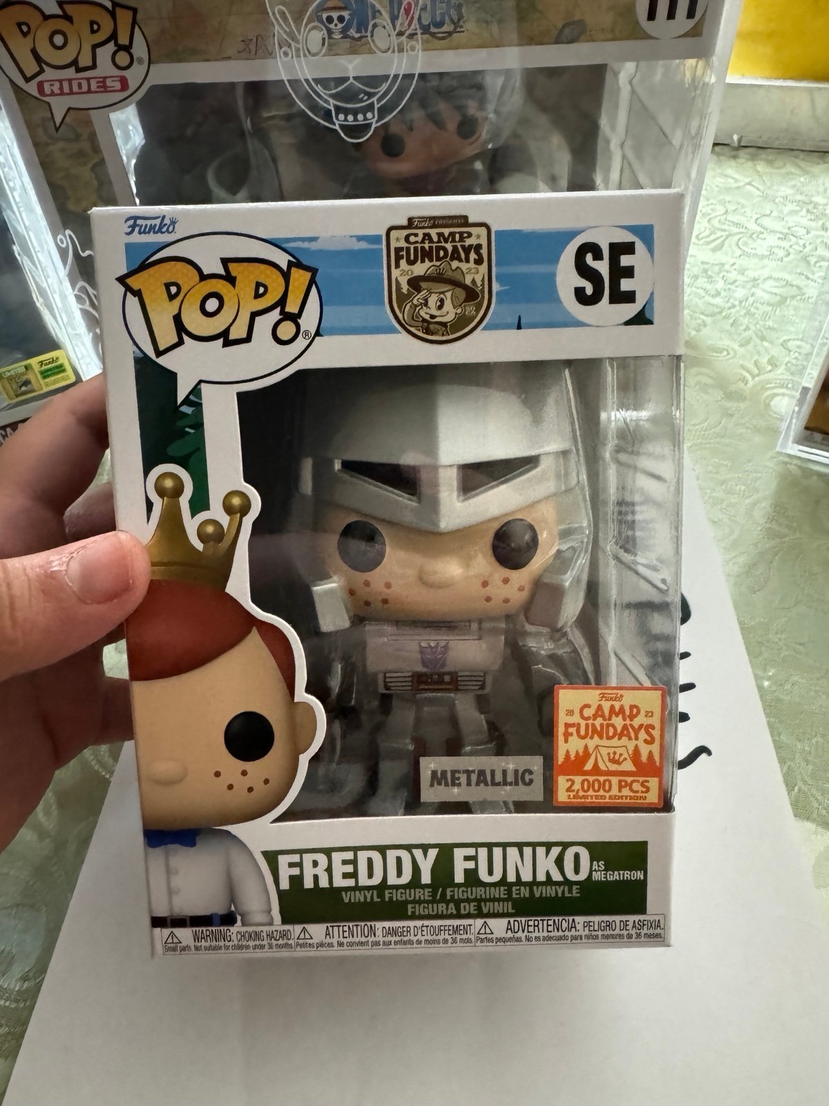 Freddy Funko as megatron metallic