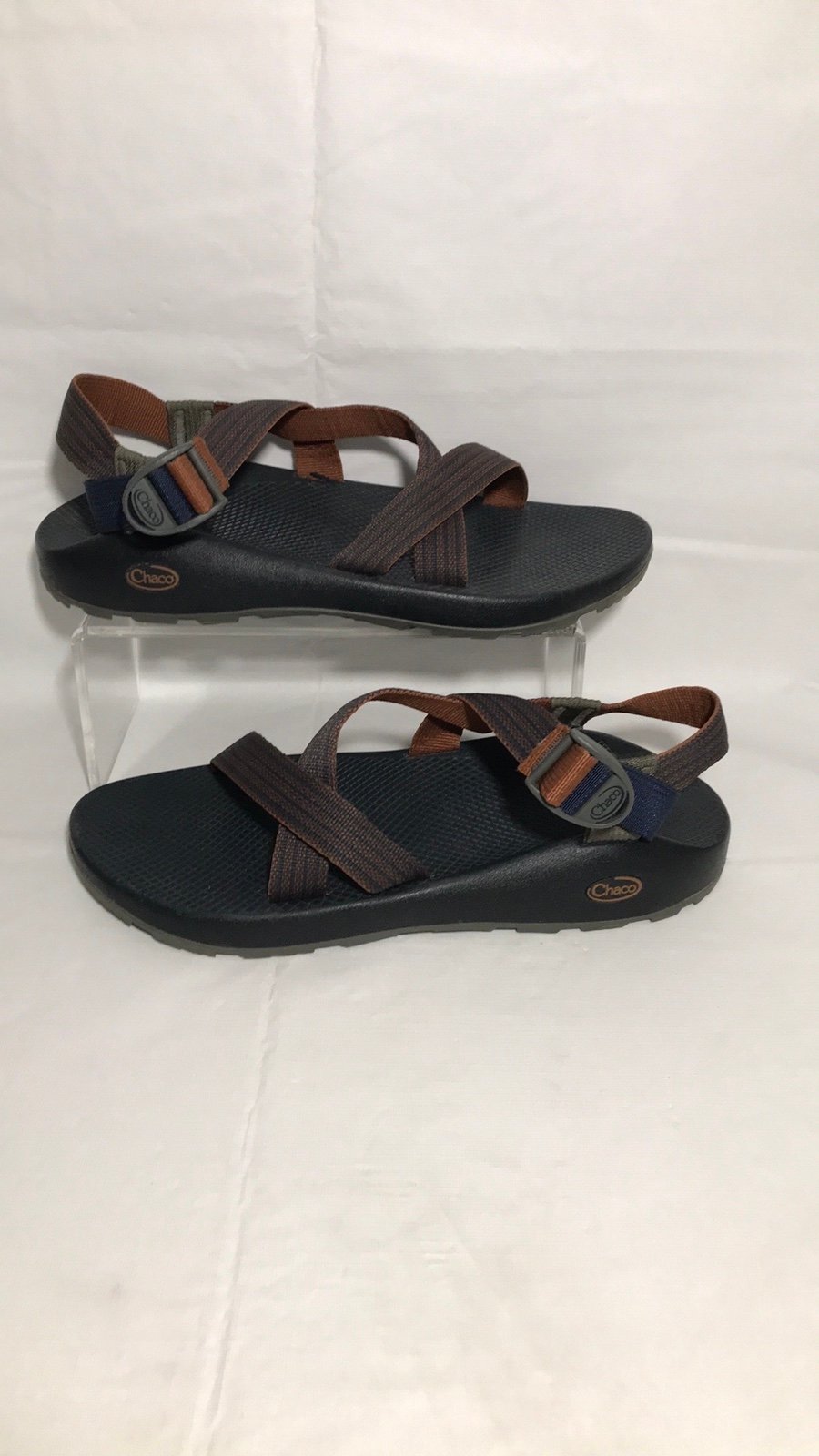 Chaco Z/1 Stitch Cafe Mens Black & Brown Sandals Size 13