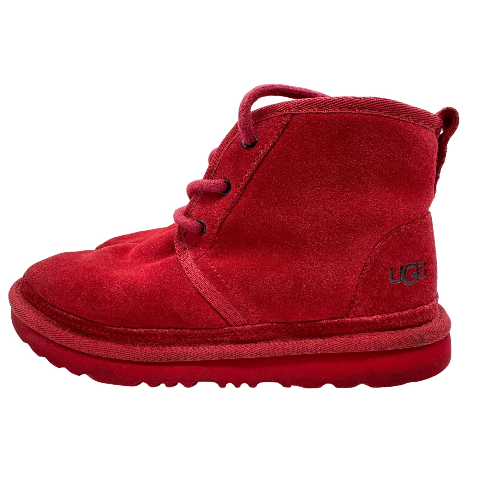 UGG Neumel Kids Suede Boot, Sizes 4 Red