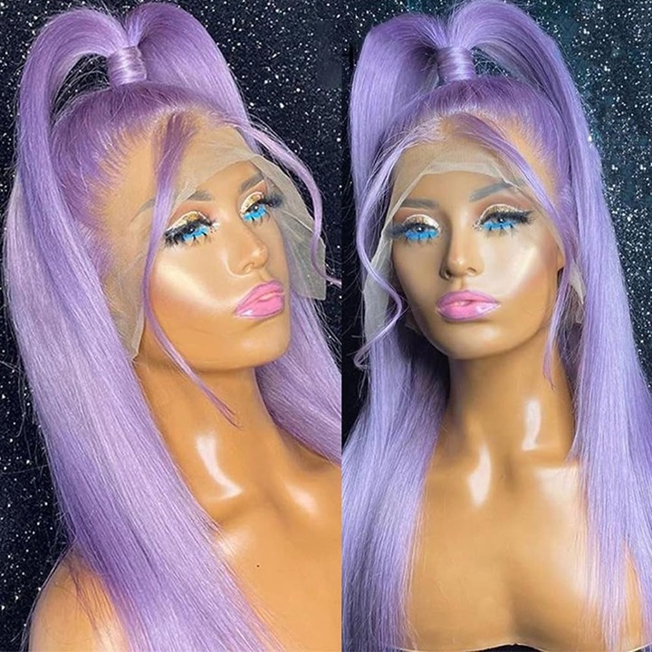 human hair blended lace front wig