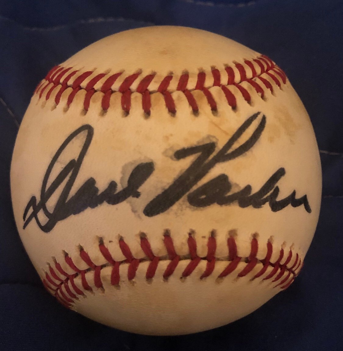 Dave Parker Signed Baseball Autographed Ball Vintage MLB Sports Memorabilia