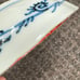 Japan Imari Plate Blue & White Porcelain Arita KEN Qianlong Edo 1780-1860