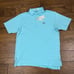 Peter Millar Shirt Men’s Medium Blue Halford Stripe Performance Golf Polo Logo
