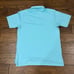 Peter Millar Shirt Men’s Medium Blue Halford Stripe Performance Golf Polo Logo
