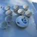 Set of cups and saucers by Blue Deony, stafford