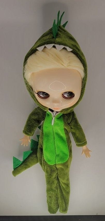 Blythe doll costume, blythe dinosaur, blythe doll clothes, blythe fashion