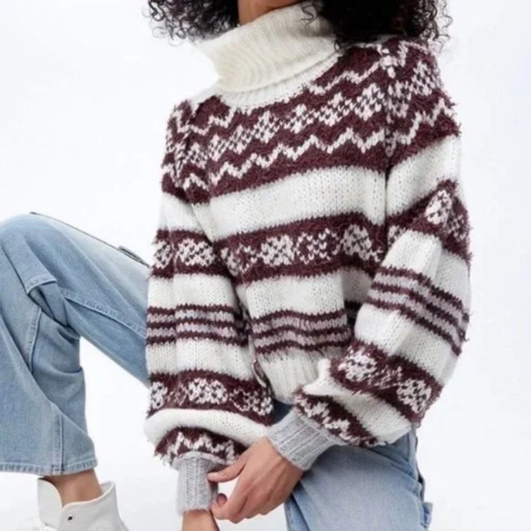 Free People Womens Check Me Out Sweater Large NWT