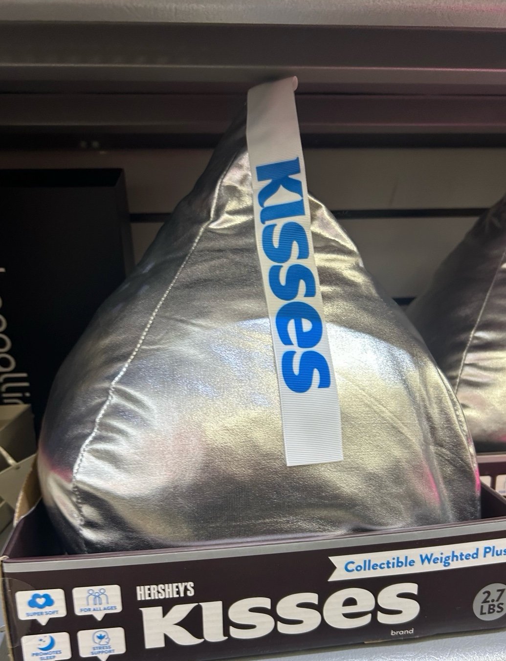 Hershey kisses weighted plush new