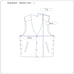 King Ranch Mens Tweed Western Cowboy Civil War Style Vest with Wood Buttons | L