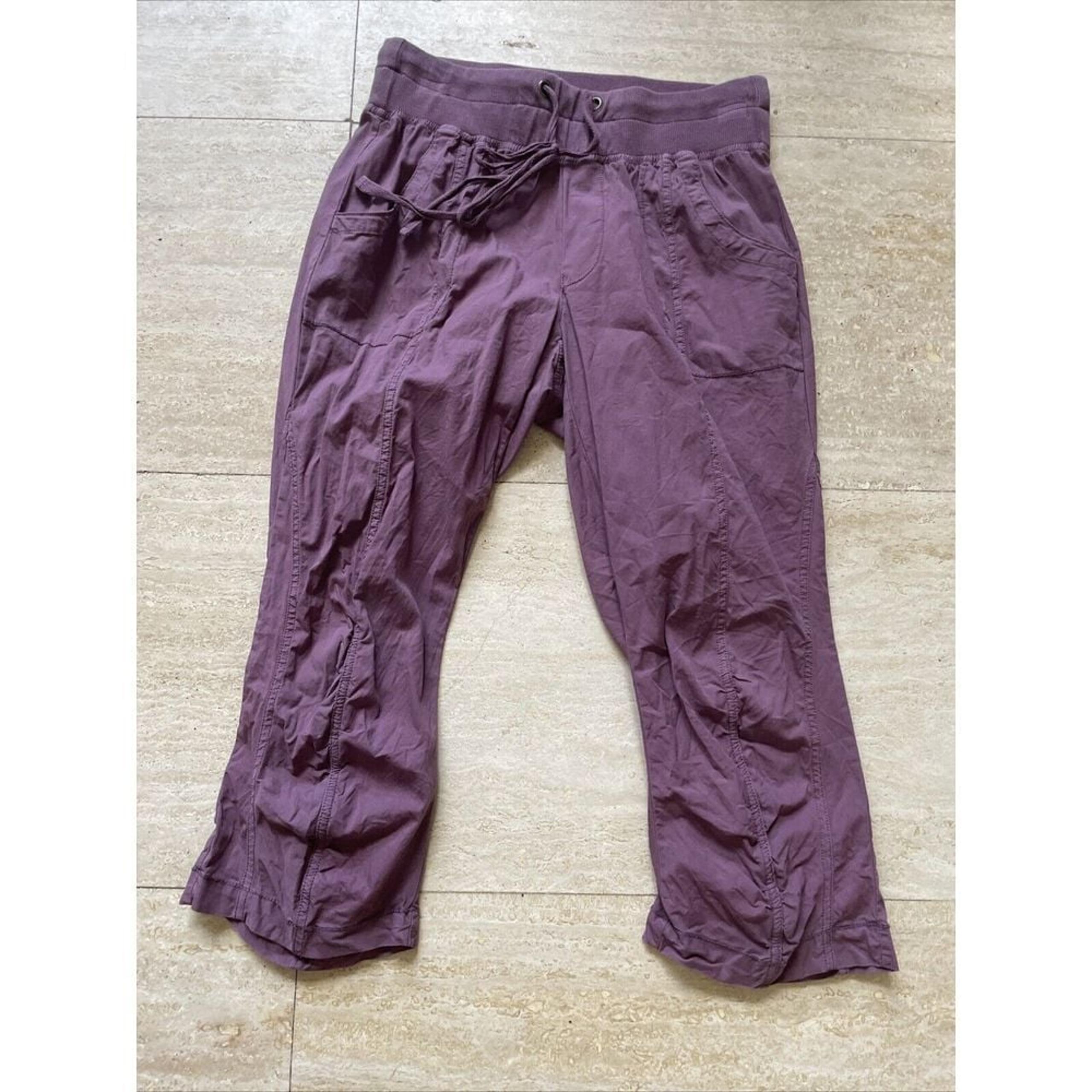 Soft Surroundings Womens Pants Capri Pull On Drawstring Purple Size PXS