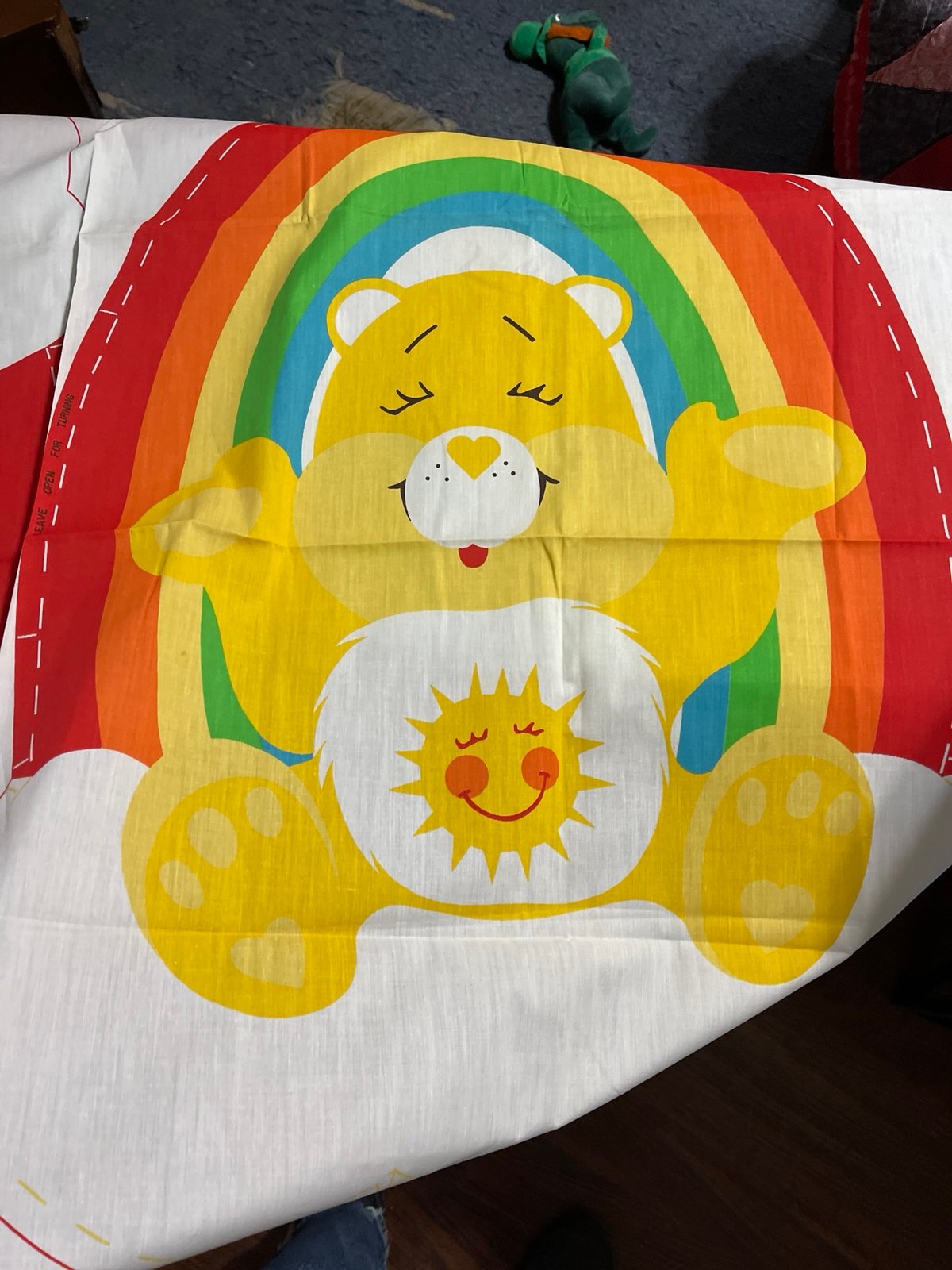 VTG Carebears Funshine Fabric Wall Hanging panel vintage