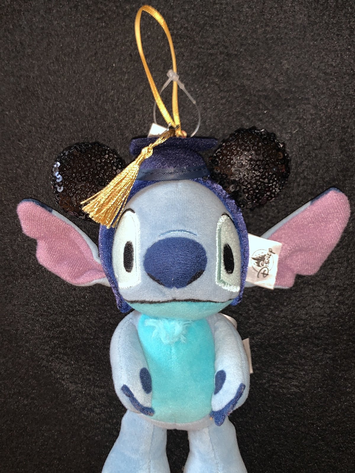 Disney Mickey Mouse Black Graduation Ears Headband Ornament nuiMOs