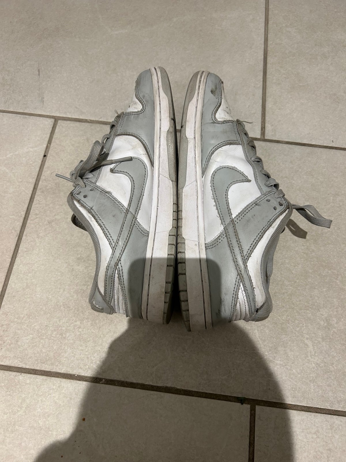 Nike Grey/white dunk lows