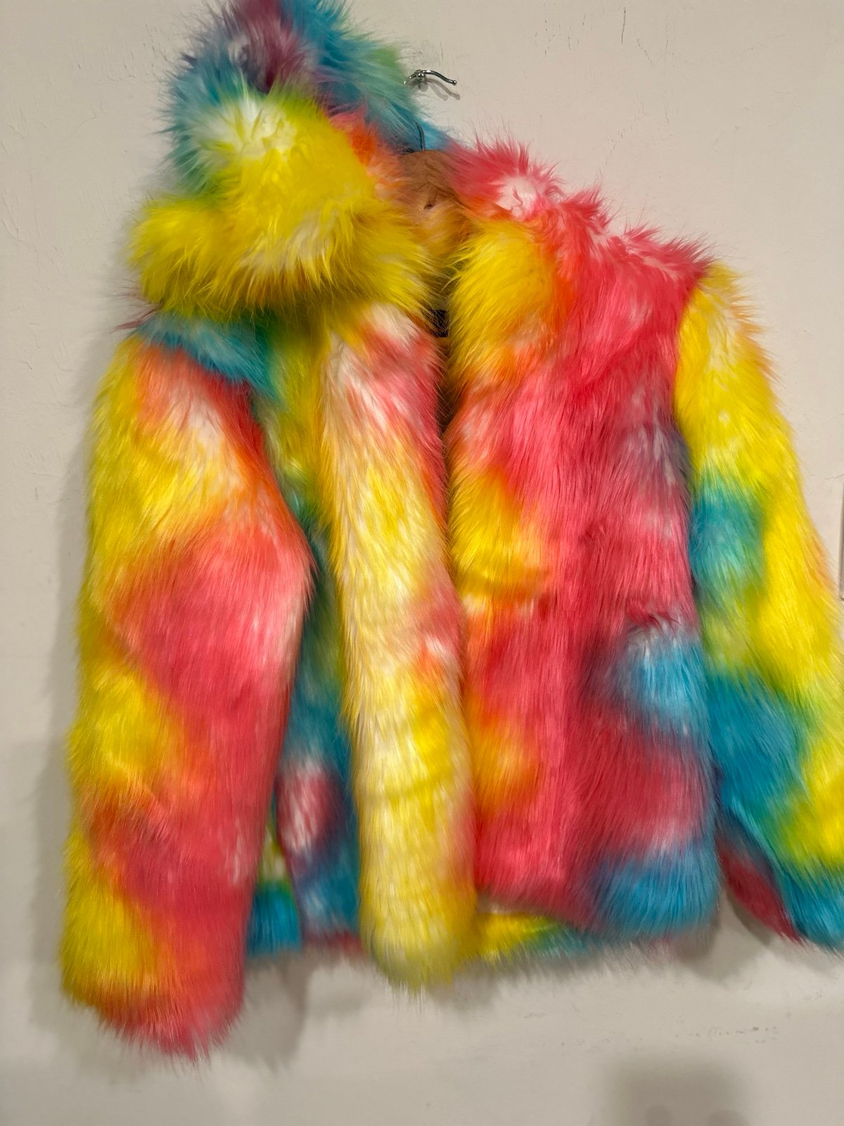 Fhillinuo Faux Fur Jacket-Size S NWT & collectibles | Color: multi