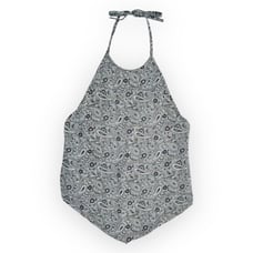 Vintage Silk Tie Back Halter Top
