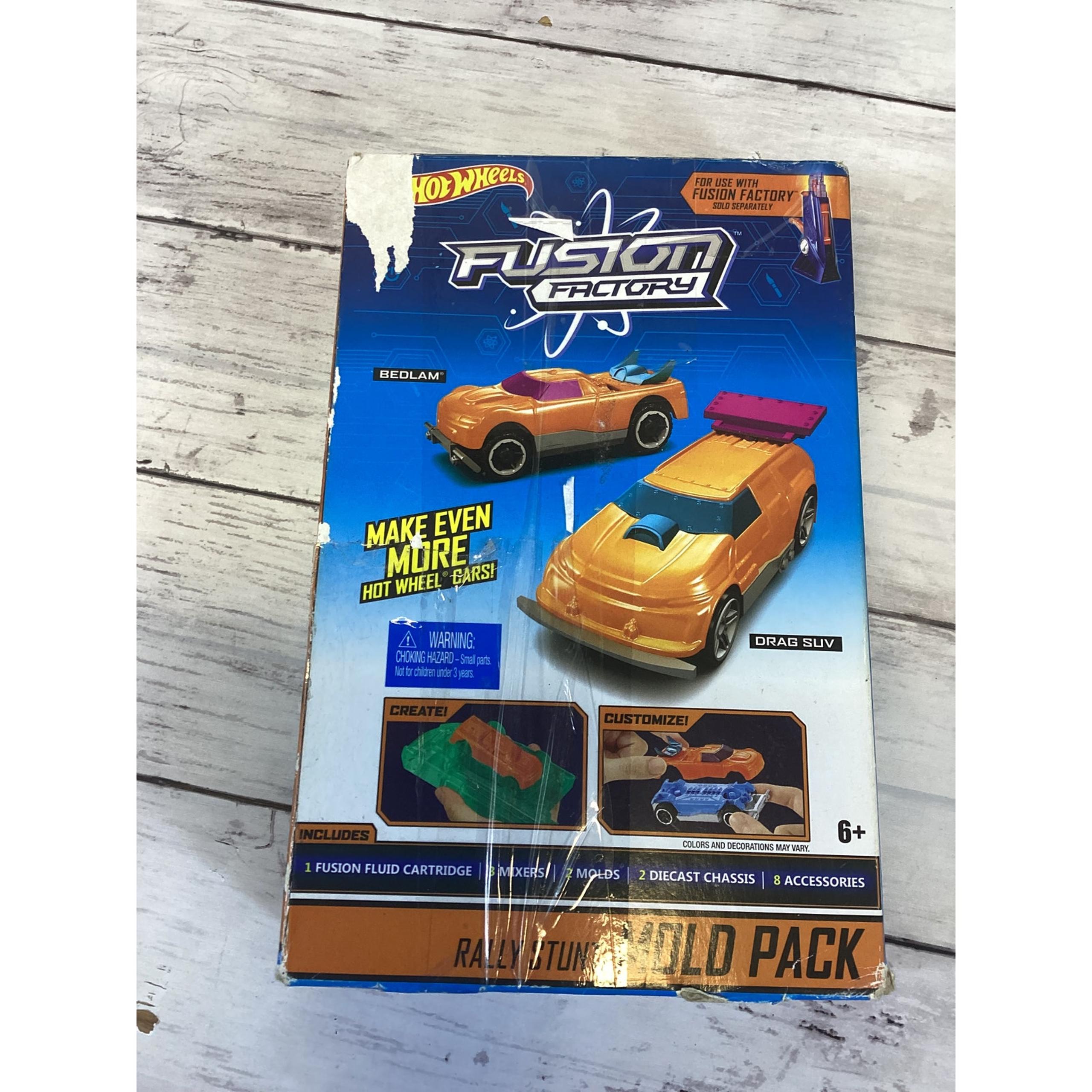 Hot Wheels Fusion Factory Rally Stunt Mold Pack BEDLAM DRAG SUV New