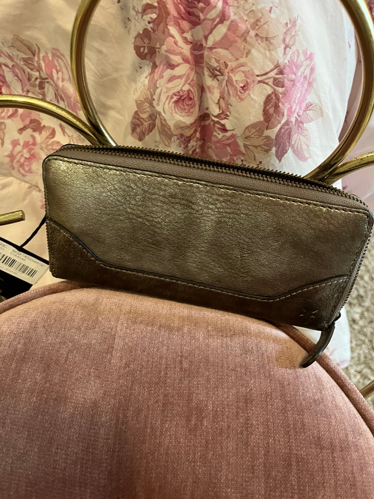 FRYE Champagne Leather Wallet