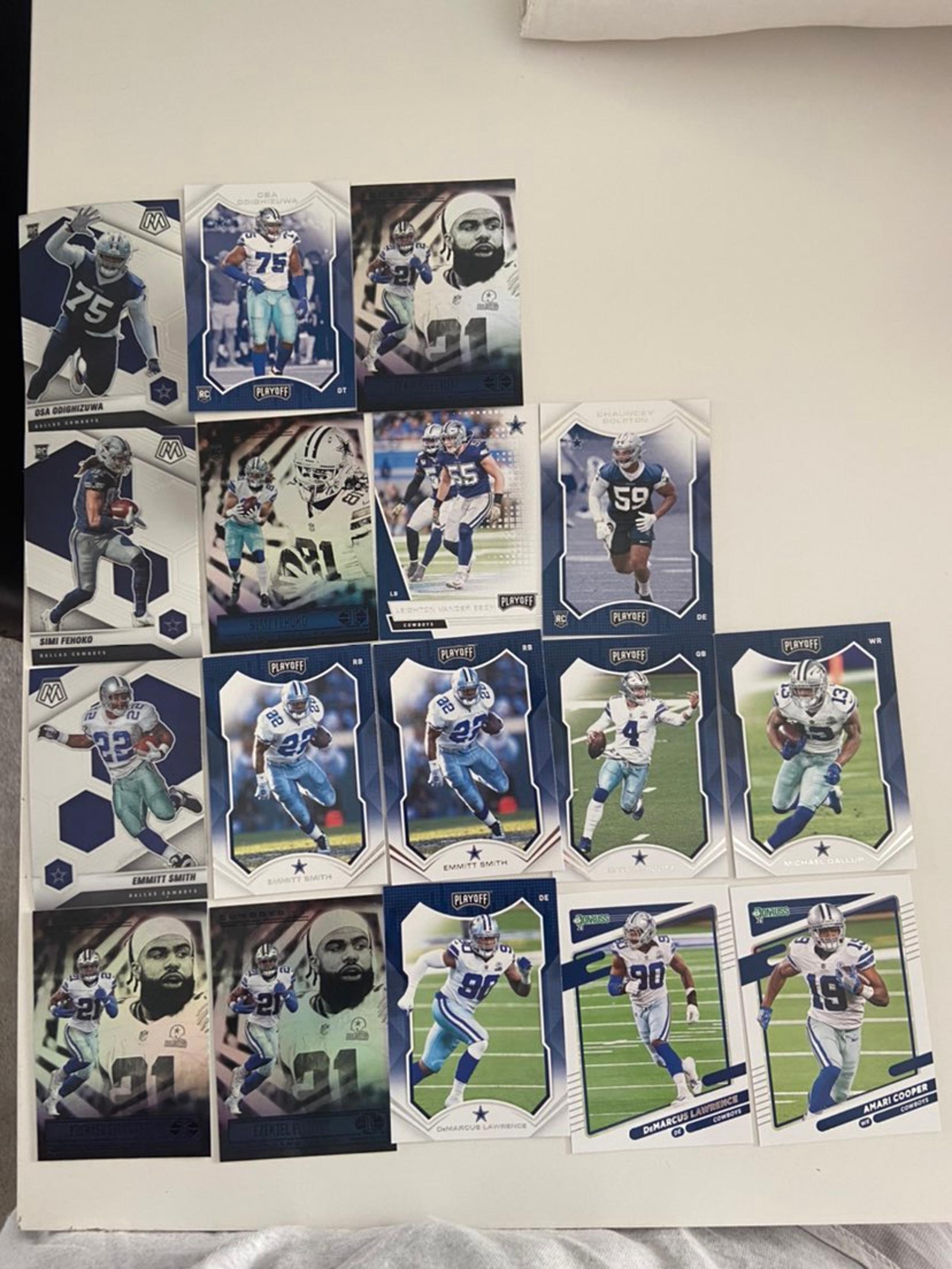 Dallas Cowboys NFL football card lot