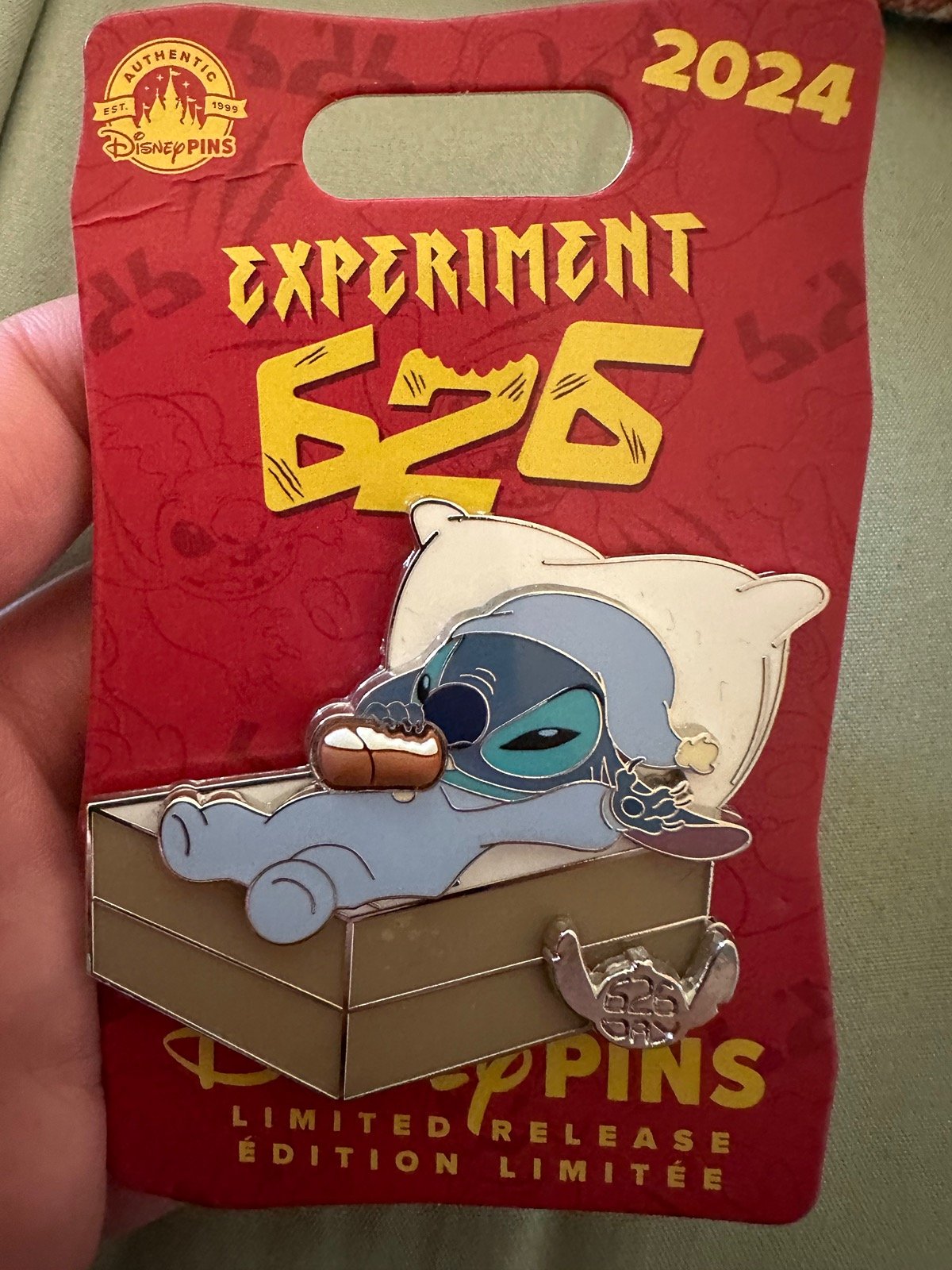 LR Disney Pin - Experiment 626 Disney Pin - Stitch with Bottle Pin