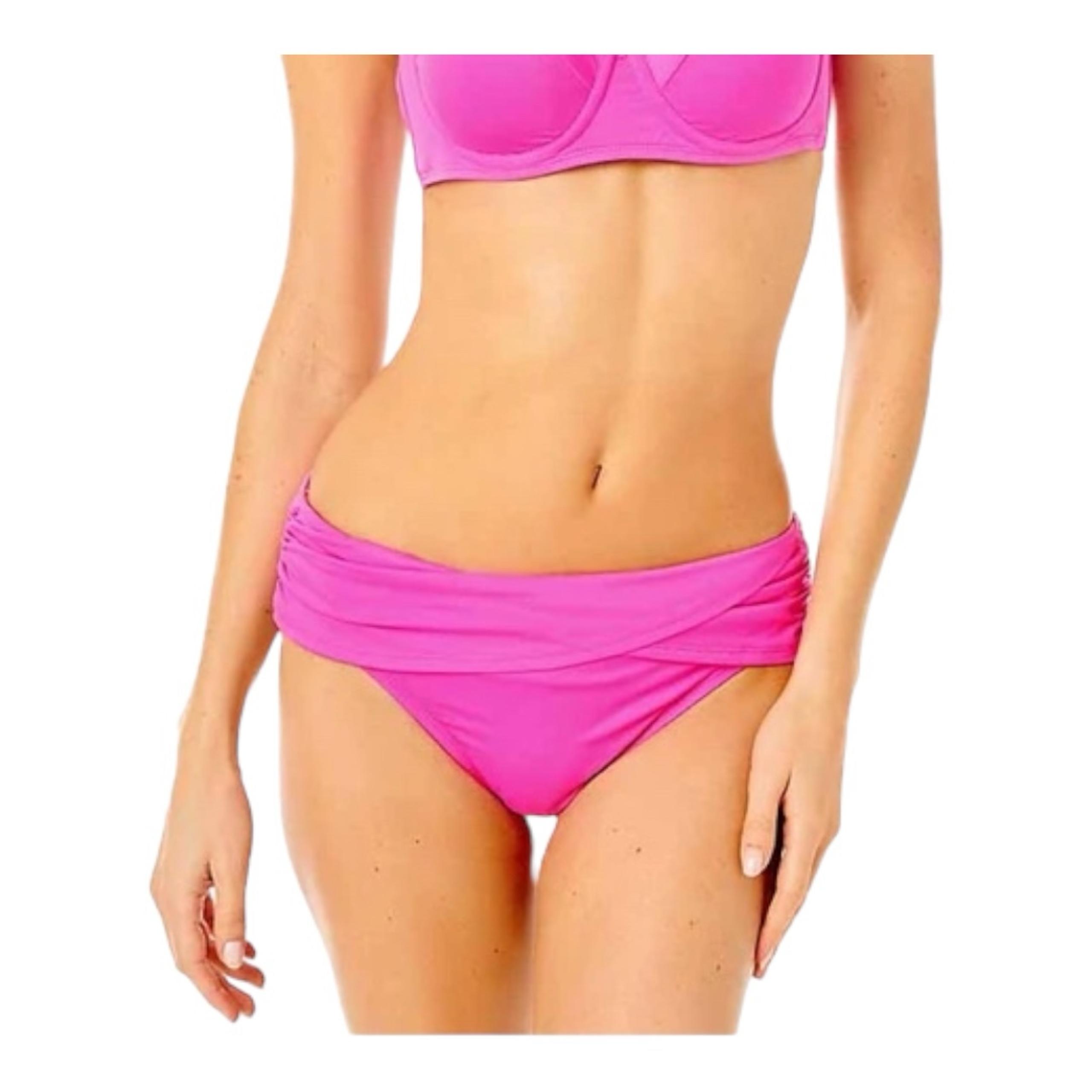 Lilly Pulitzer Lagoon Sarong Hipster Swim Bottom Sz 16 Plumeria Pink