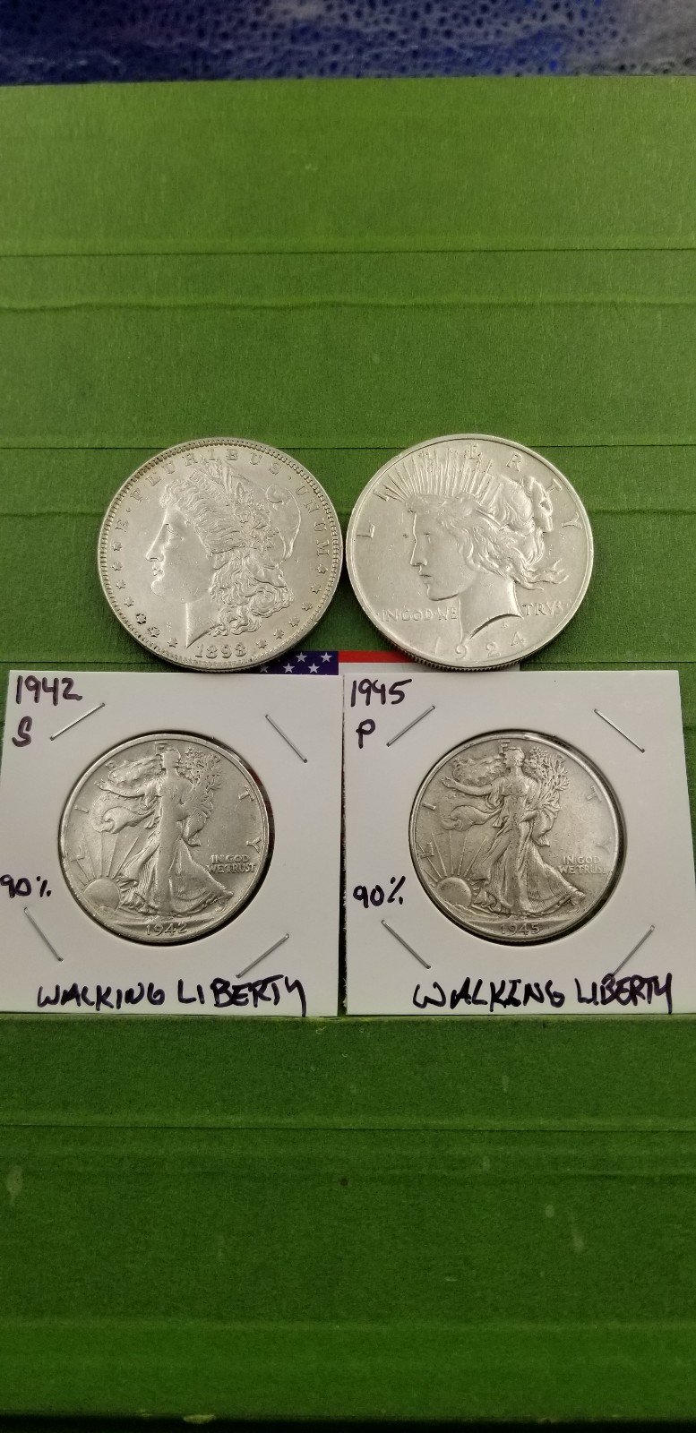 SILVER MORGAN/PEACE DOLLARS/WALKING LIBERTY HALVES (((SILVER SPOT IS UP)))