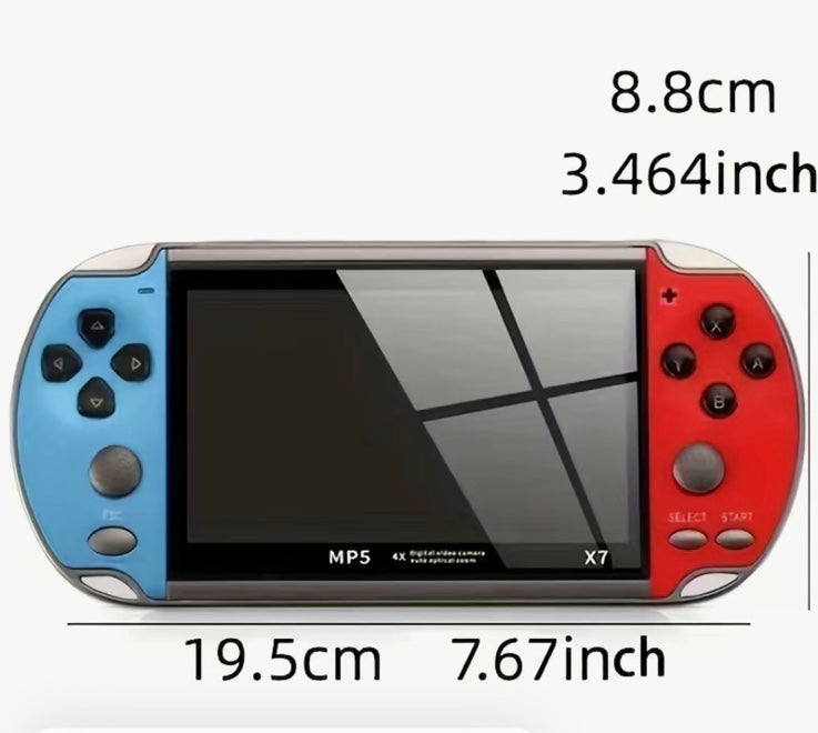 Portable X7 4.3 Inch Portable Audio Video Game Console