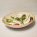 Williams Sonoma 2009 Marche Artichoke 13 Pasta Serving Bowl Gold Rim Portugal