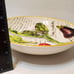 Williams Sonoma 2009 Marche Artichoke 13 Pasta Serving Bowl Gold Rim Portugal