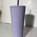 studded tumbler lavender purple matte