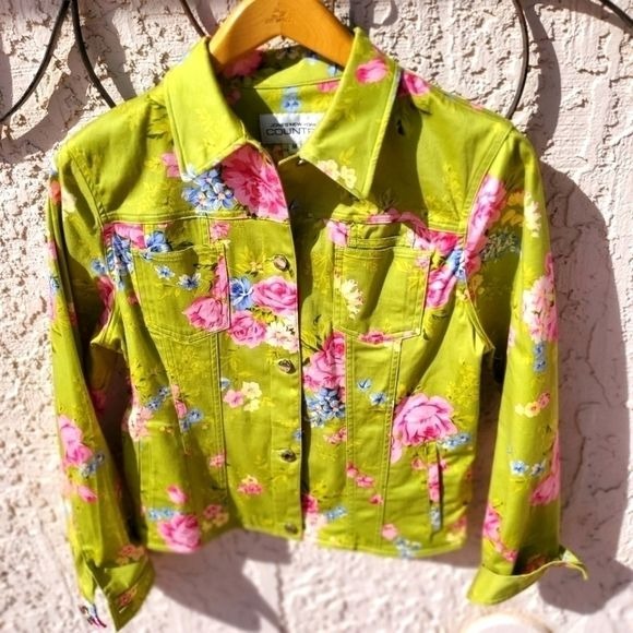 Jones New York Country Long Sleeve Colorful Sz M Jacket