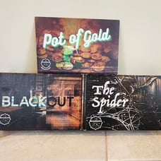 Deadbolt Mystery Society 3 Game Boxed Set Mystery Bundle Blackout Spider Gold