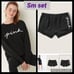 Vs pink boyfriend shorts campus crew