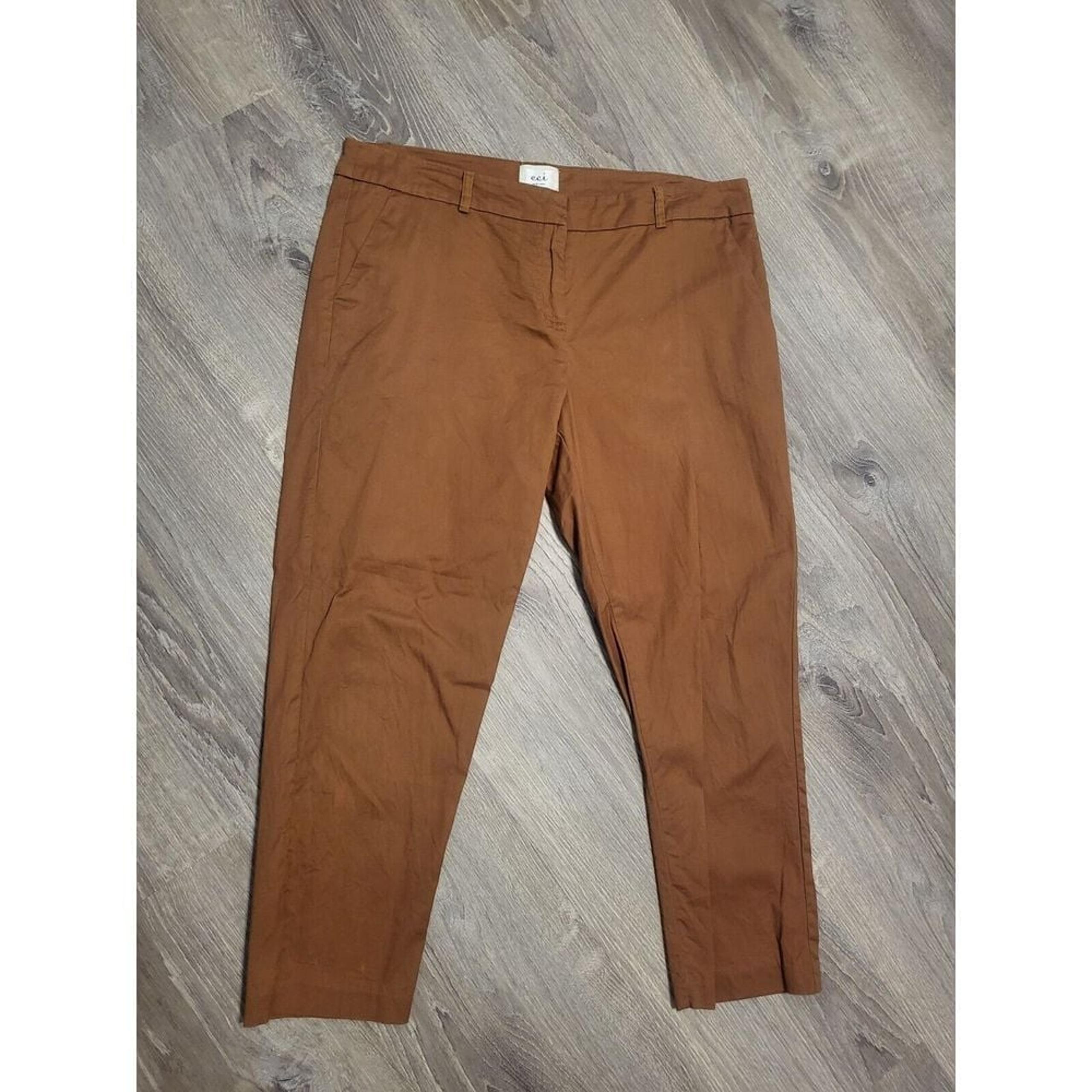 ECI  New York Women's  Brown Capri/Ankle Pants Size 14