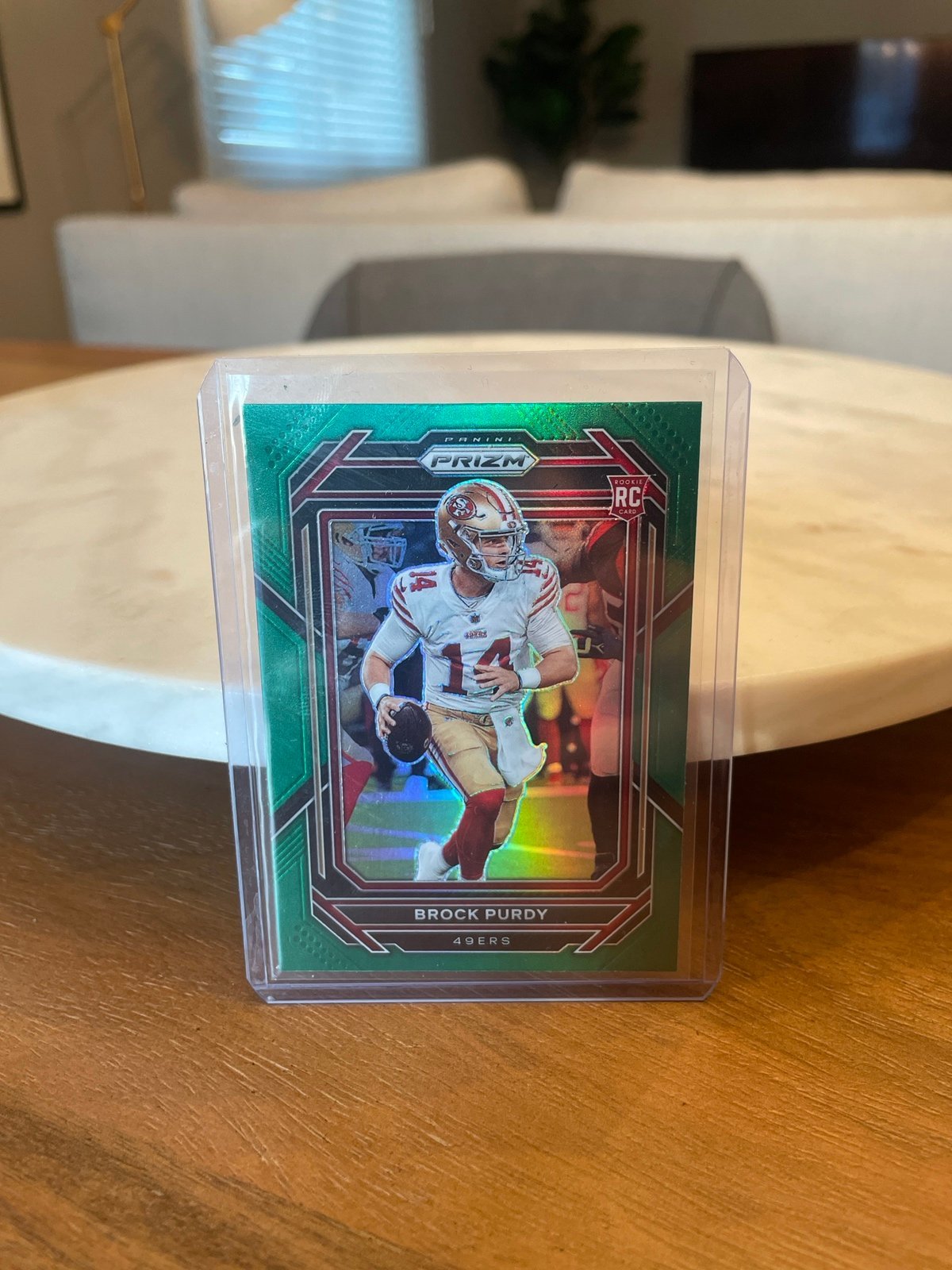 2022 Brock Purdy Panini Green Prizm RC