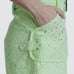 NEW Derek Lam Macha Green Monterey Belted Embroidered Eyelet Cotton Shorts