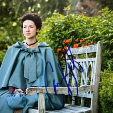 Authentic Outlander Caitriona Balfe Signed Autograph COA Sam Heughan